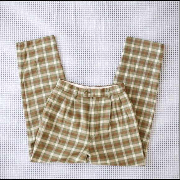 Unique Vintage Plaid Pants - Picture 1 of 5